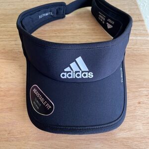 Adidas Black and Gray Climalite Visor